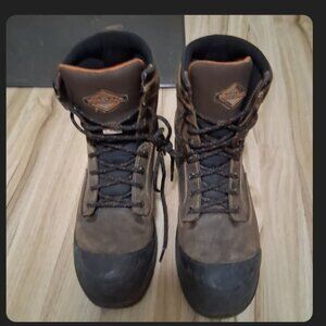 "WORKLOAD Men's Brown Leather Flex-Welt CSA Steel Toe Work Boots"  SIZE 10